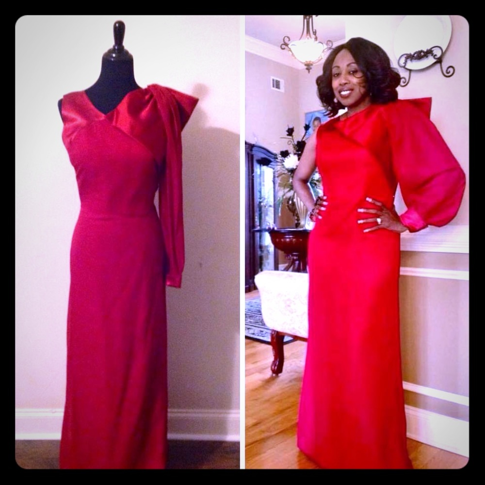 Beautiful red gown